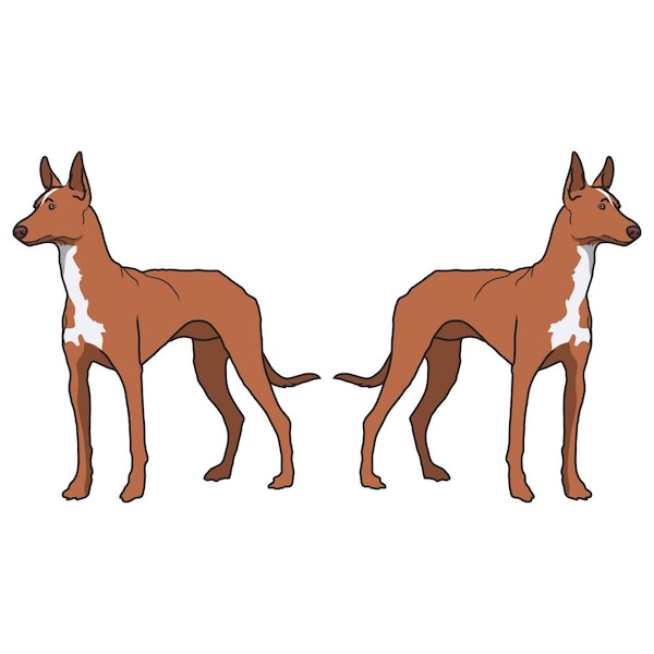 Pharaoh Hound Dog Decal, Dog Lover Decor Vinyl Sticker